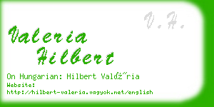 valeria hilbert business card